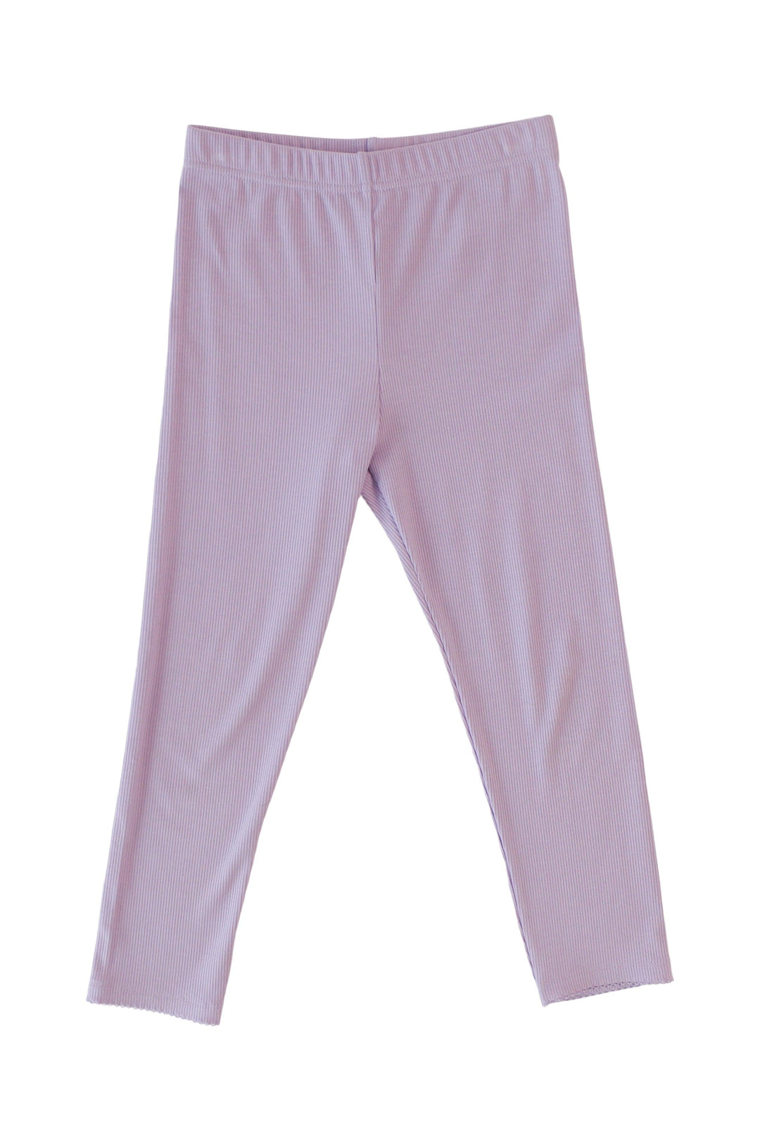 Girls' Bamboo Ribbed Leggings - Lavender