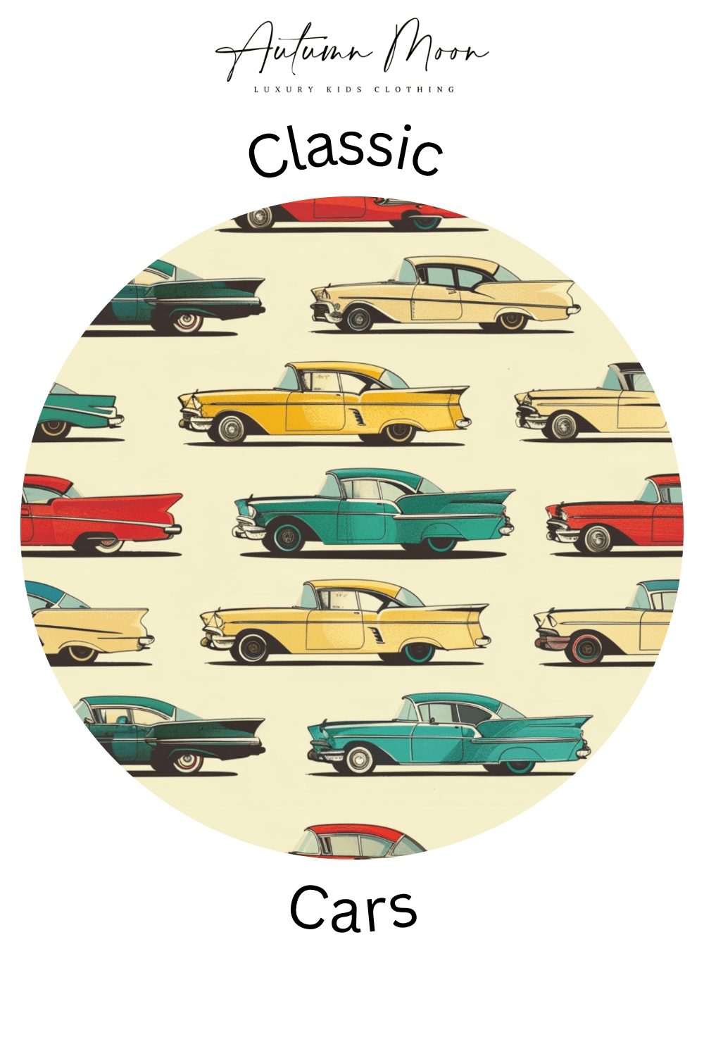 Classic Cars - Two Piece Bamboo Pajama Set