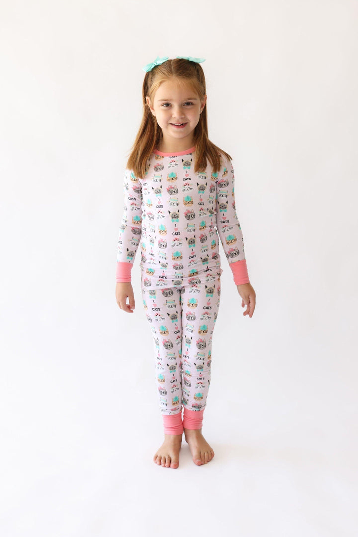 I <3 Cats Kids' Two-Piece Pajama Set