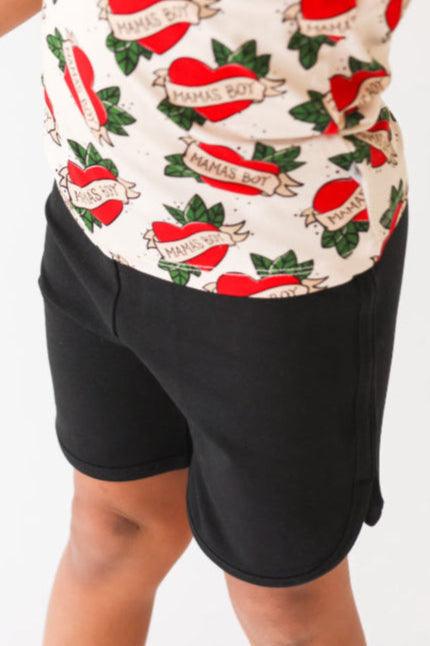 Kids Shorts with Pockets - Black