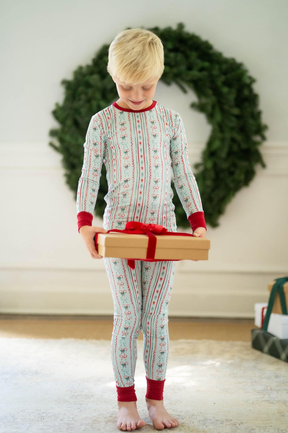 Vintage Christmas Kids' Two-Piece Pajama Set