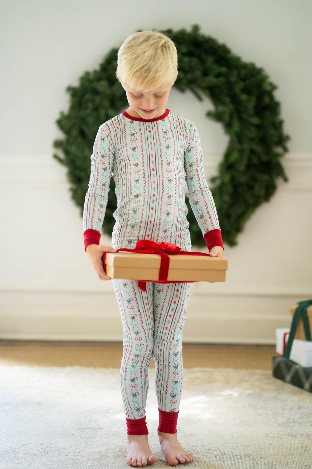 Vintage Christmas Kids' Two-Piece Pajama Set