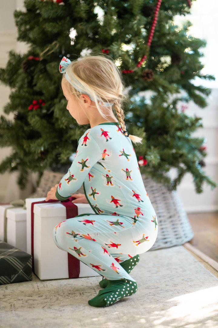 Snow Much Fun One-Piece Zipper Pajamas