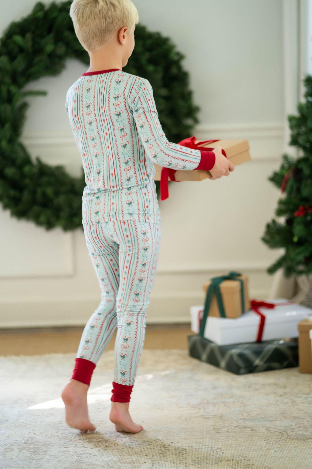 Vintage Christmas Kids' Two-Piece Pajama Set