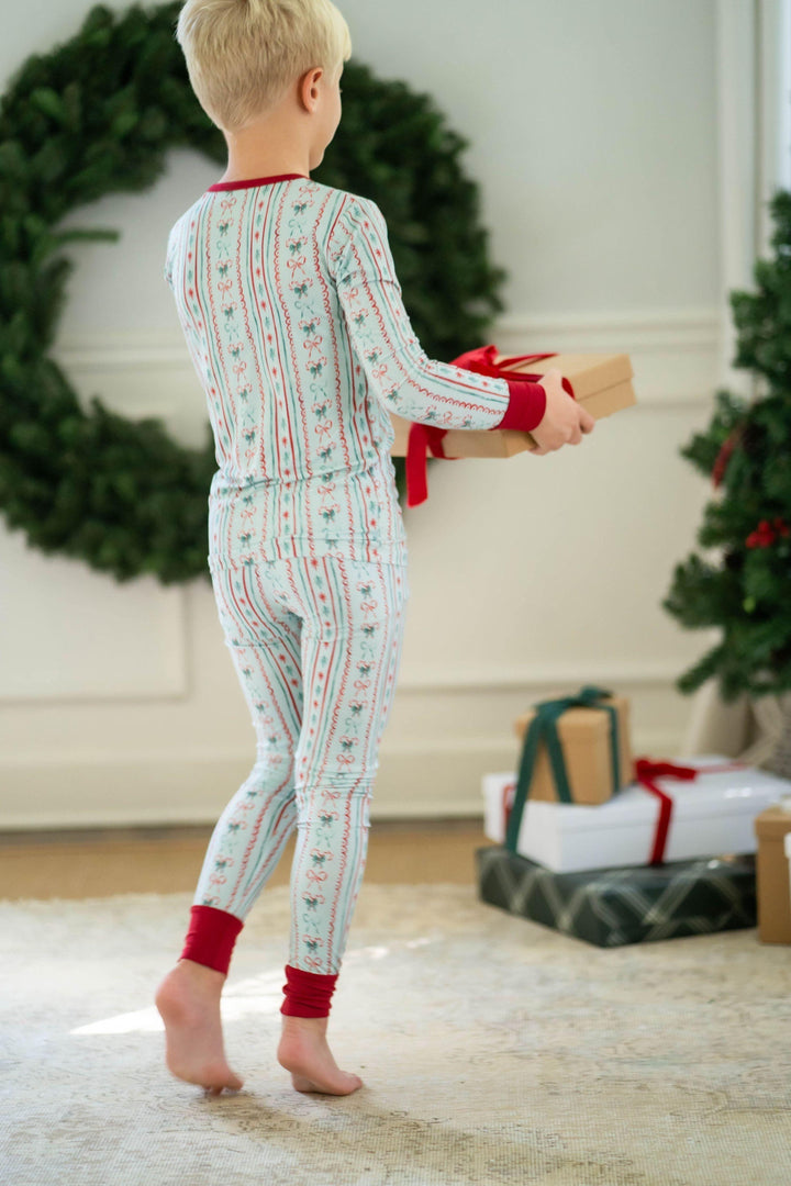 Vintage Christmas Kids' Two-Piece Pajama Set