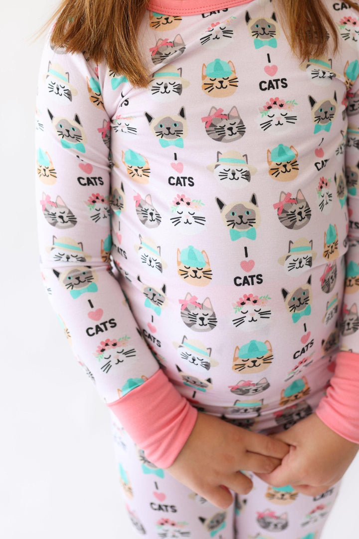 I <3 Cats Kids' Two-Piece Pajama Set