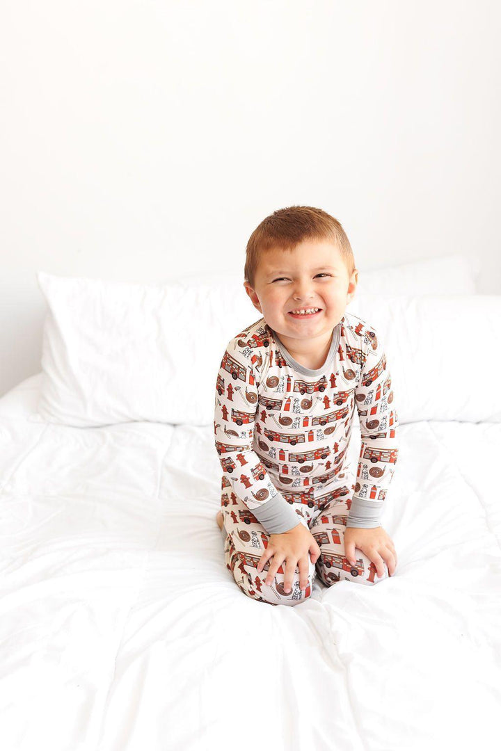 Firehouse Friends Kid's Bamboo Two-Piece Pajama Set