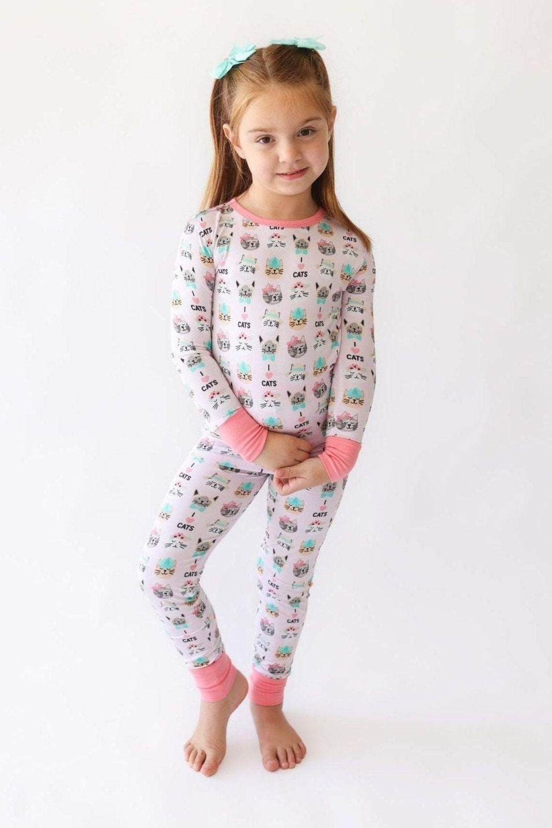 I <3 Cats Kids' Two-Piece Pajama Set