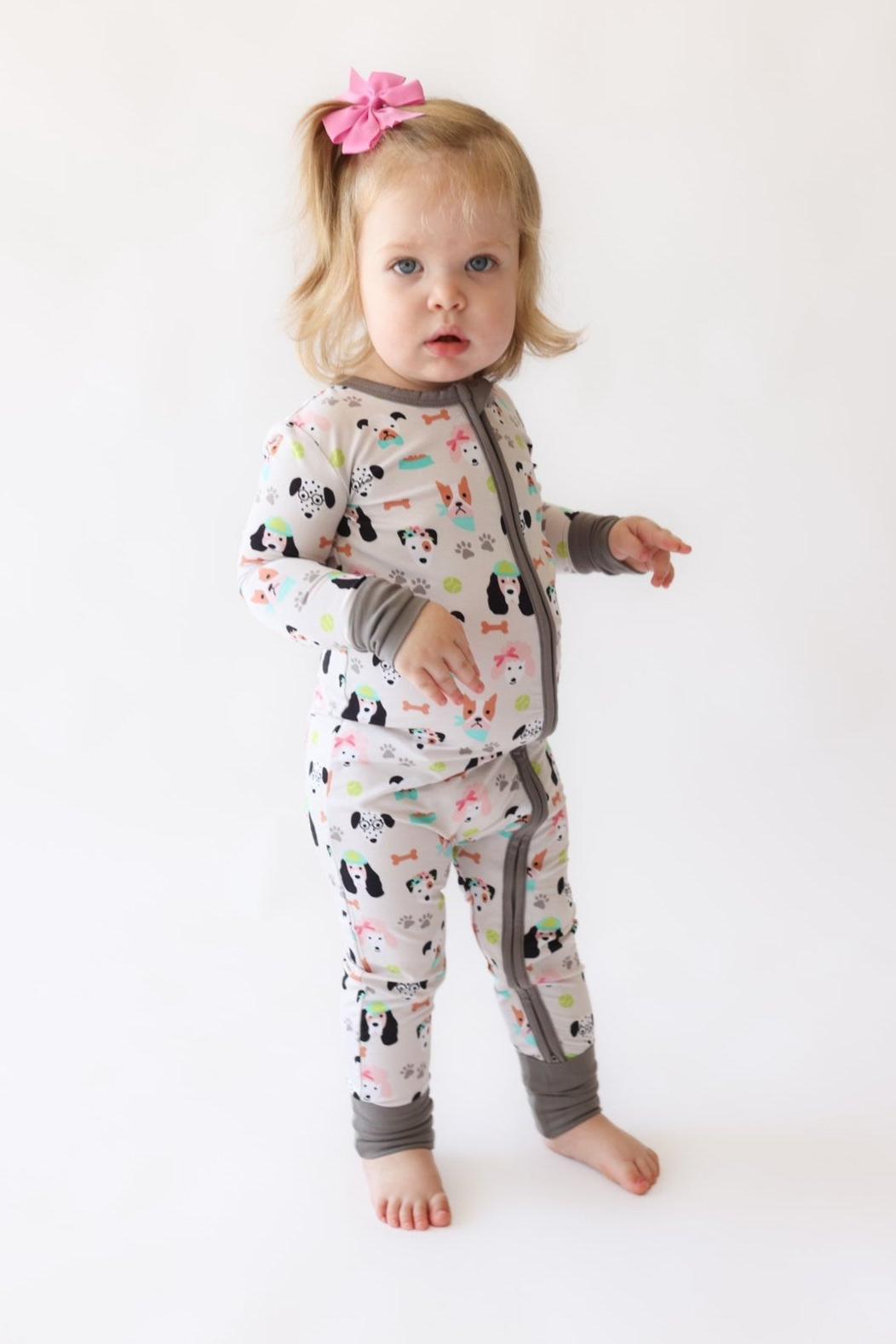 Doggie Dreams One-Piece Zipper Pajamas