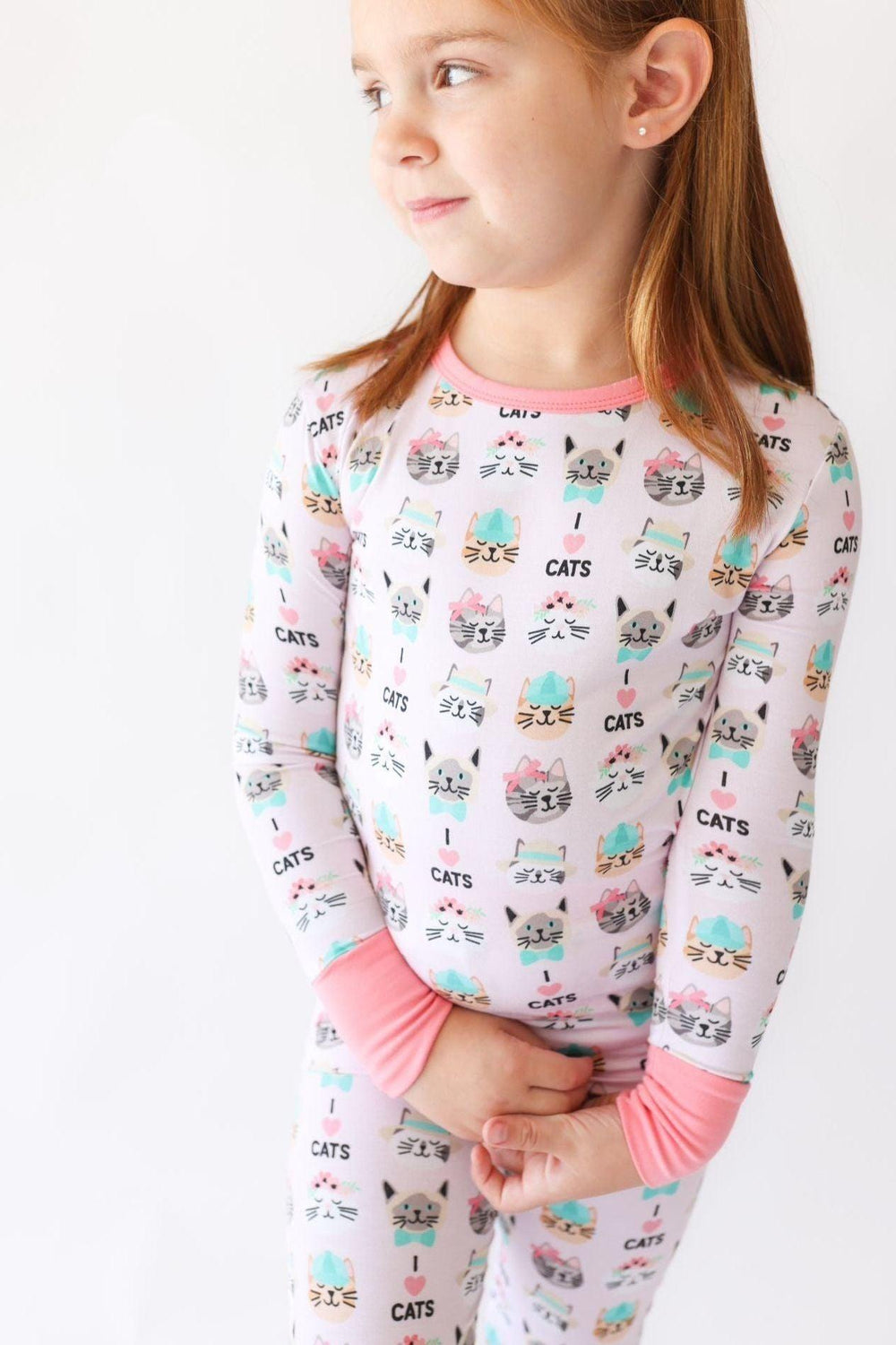 I <3 Cats Kids' Two-Piece Pajama Set