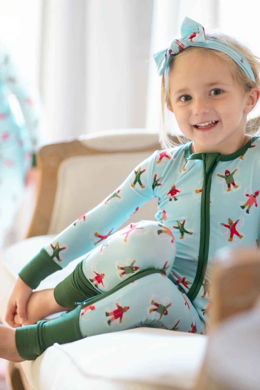 Snow Much Fun One-Piece Zipper Pajamas