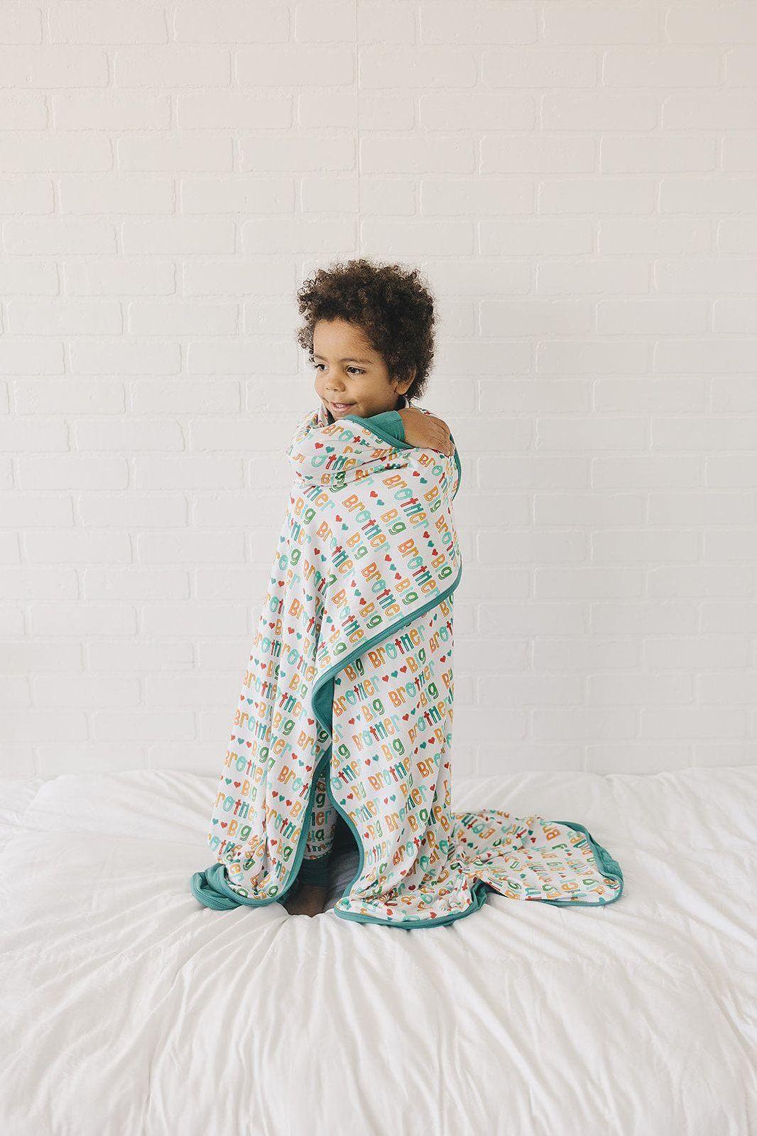 Big Brother Double Sided Bamboo Blanket 50" X 50"