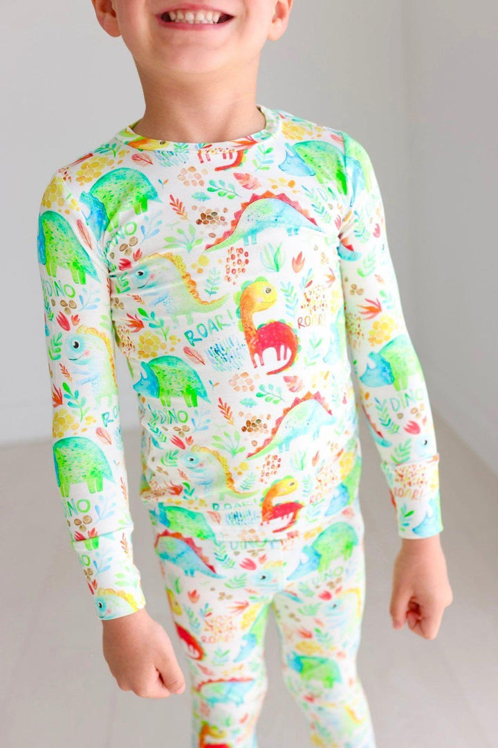 Dinosaur Kids' Bamboo Two-Piece Pajama Set