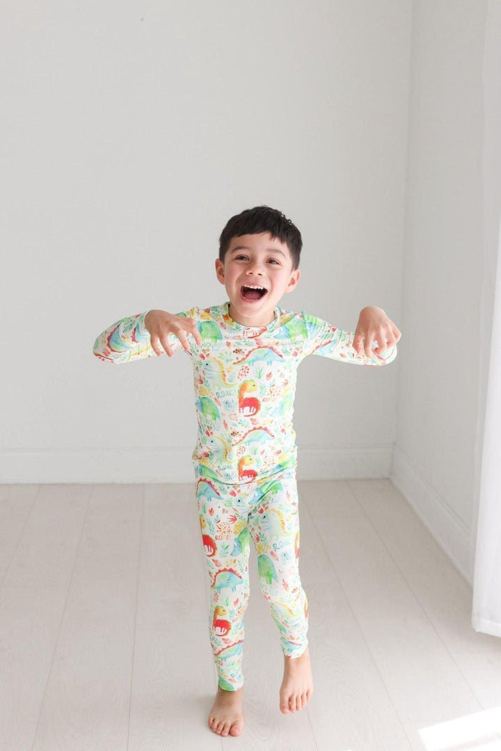 Dinosaur Kids' Bamboo Two-Piece Pajama Set