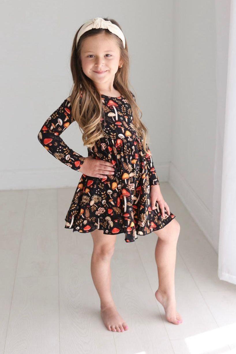 Toadstool Tales Girls' Bamboo Twirl Dress