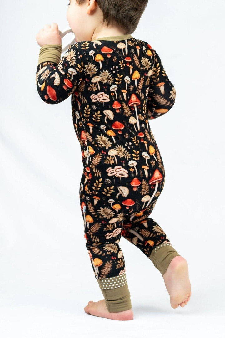 Toadstool Tales One-Piece Zipper Pajamas