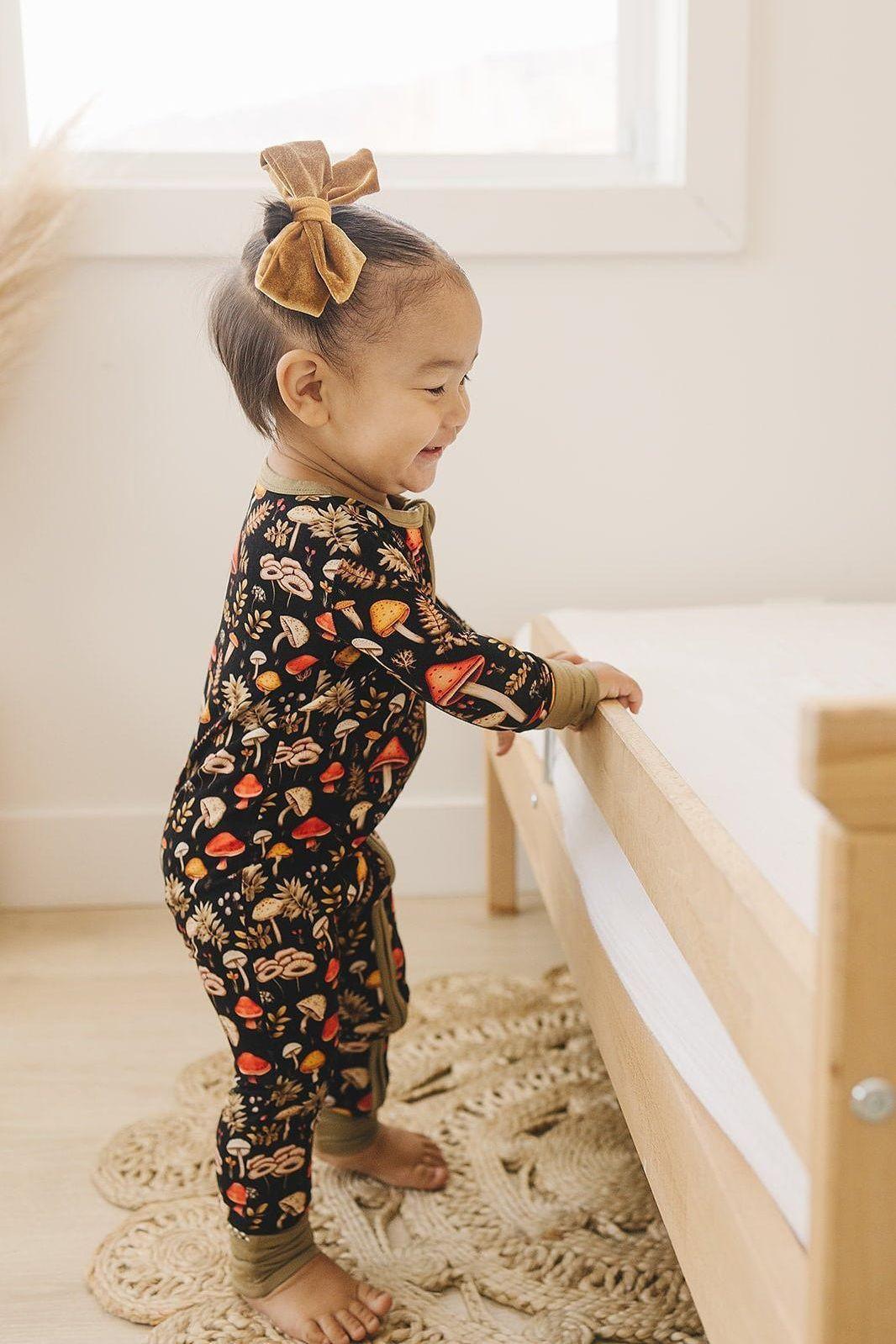 Toadstool Tales One-Piece Zipper Pajamas