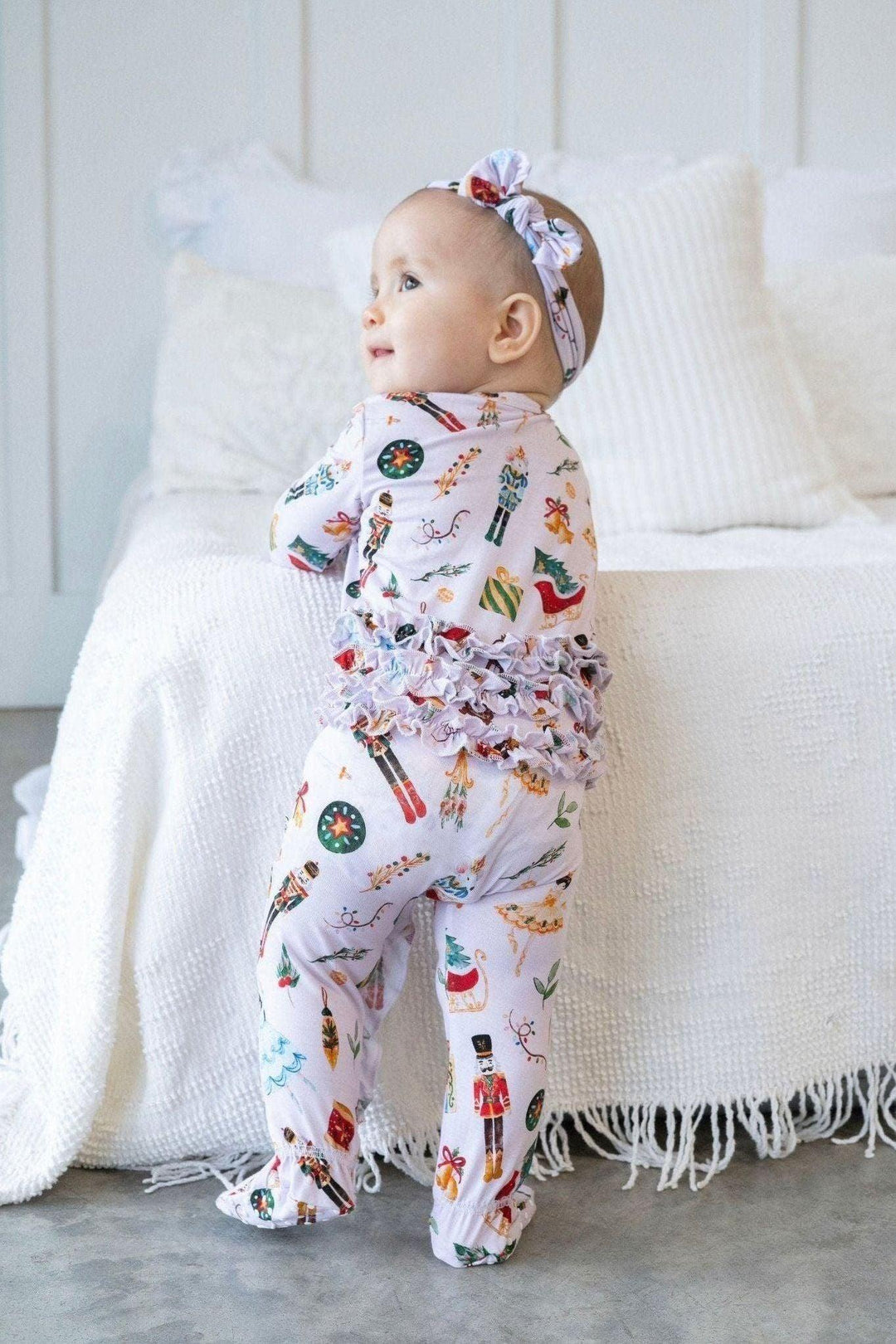 Nutcracker Bamboo One-Piece Zipper Pajamas