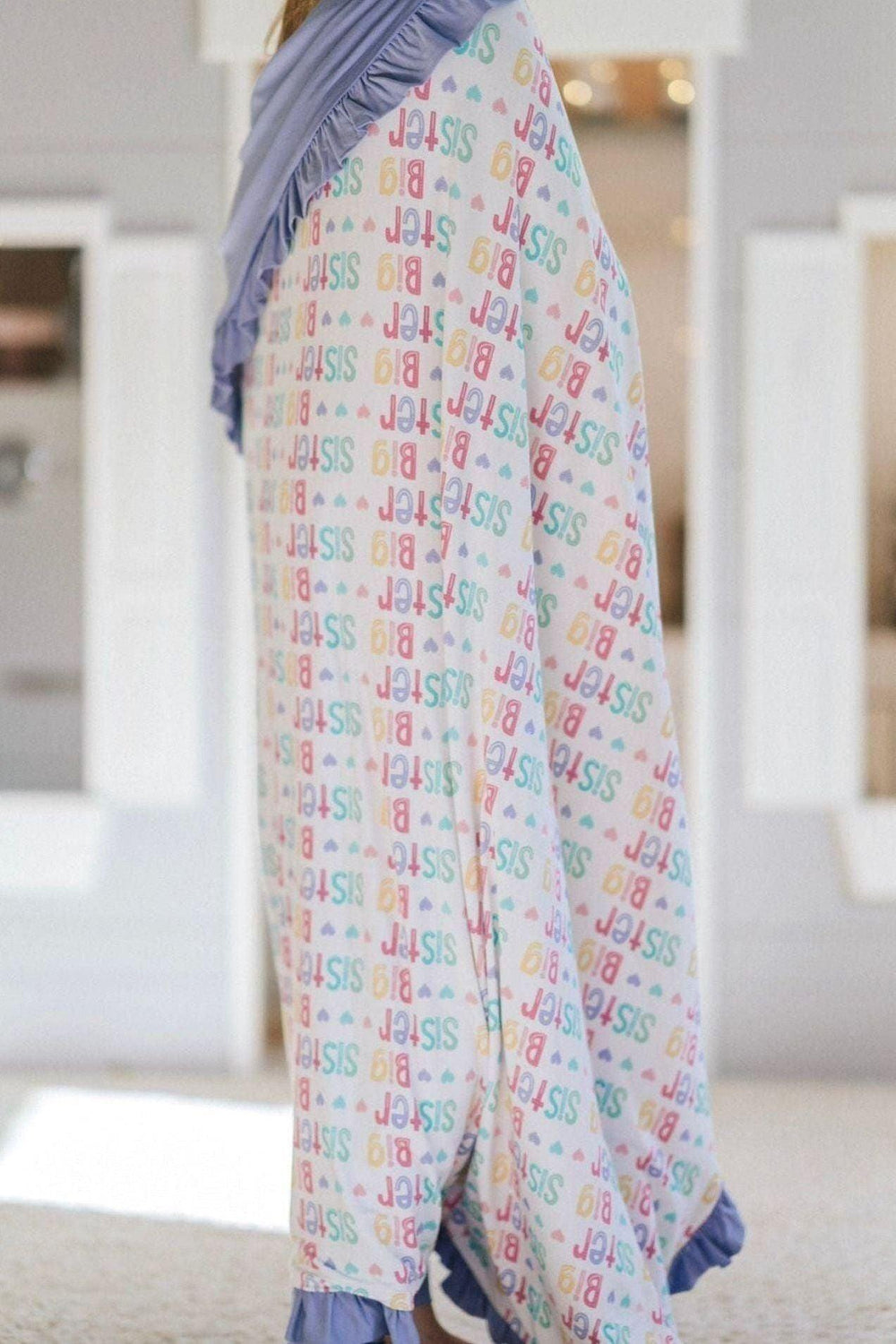 Big Sister Bamboo 2-Layer Ruffle Blanket