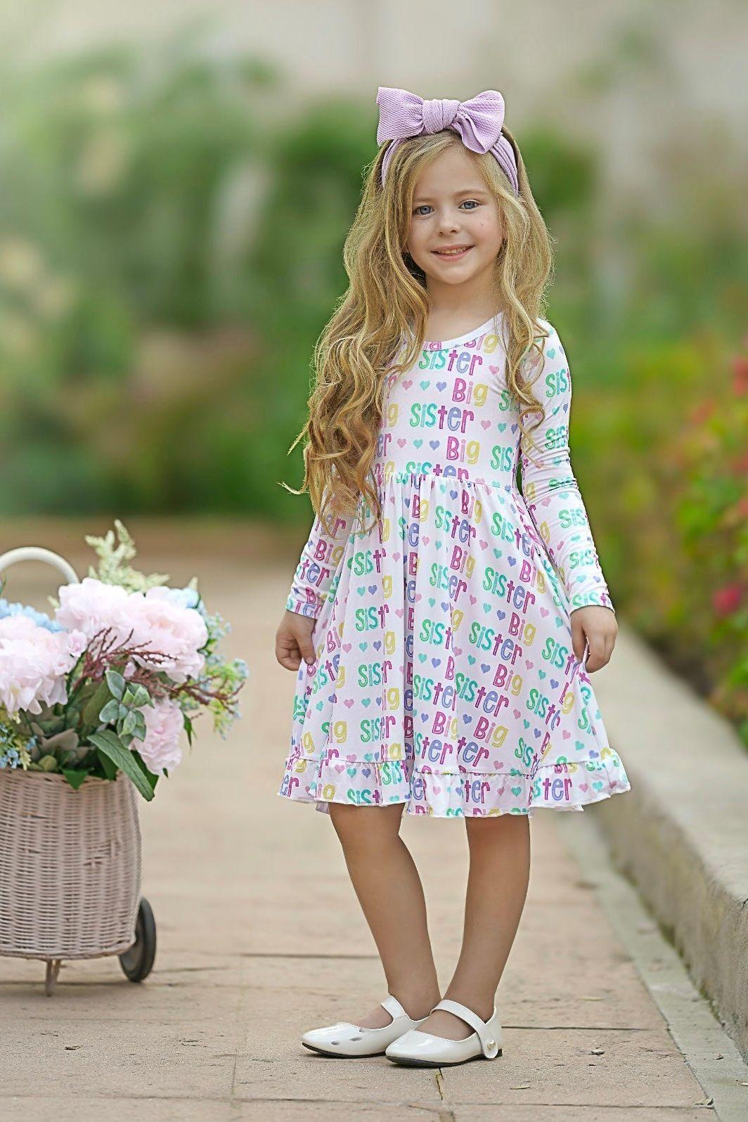 Big Sister Bamboo Twirl Dress