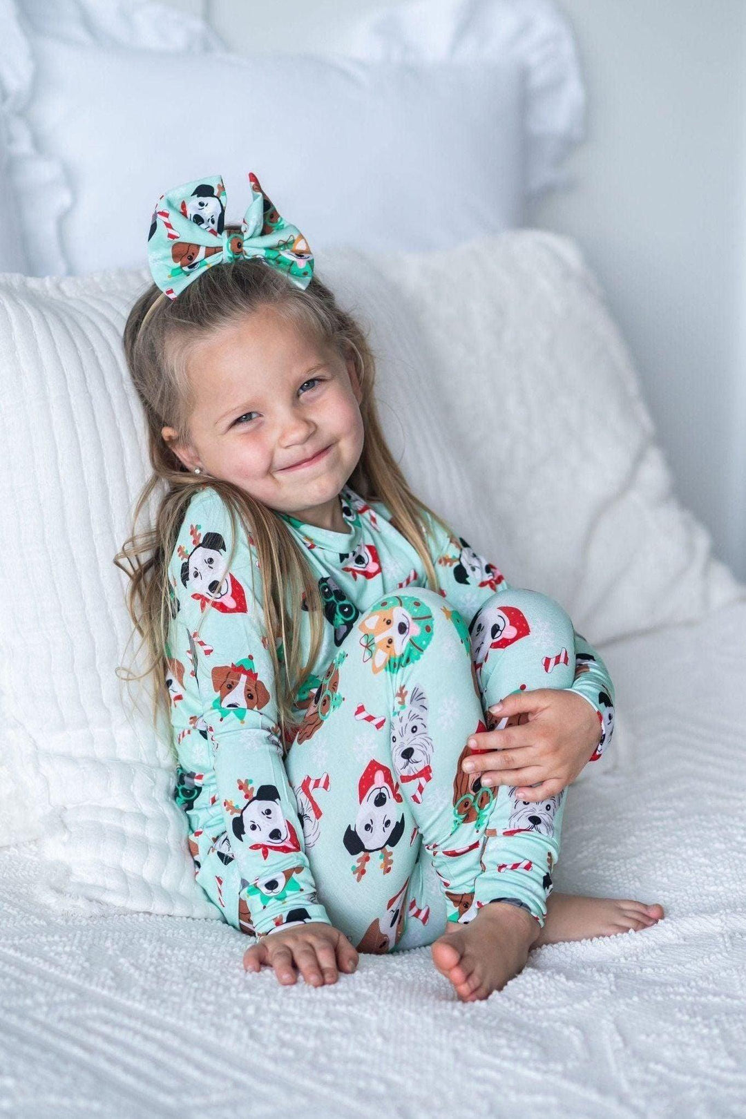 Christmas Dogs Kids' Bamboo Two-Piece Pajama Set