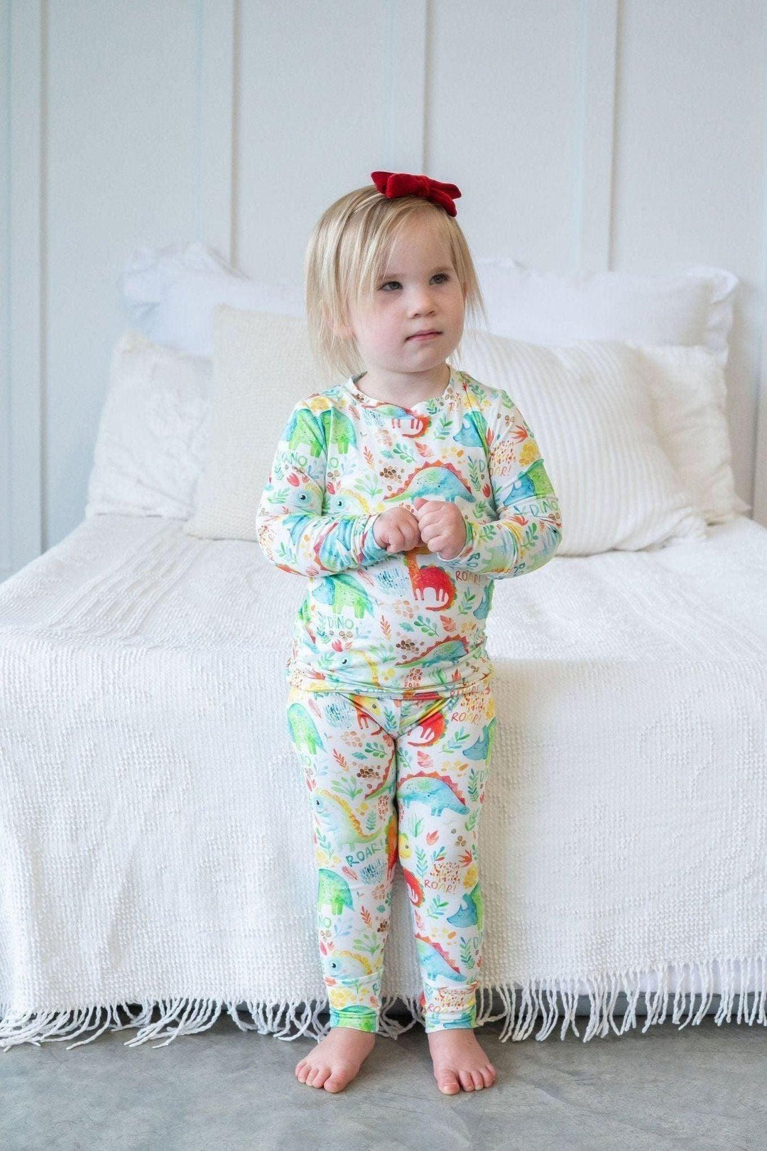 Dinosaur Kids' Bamboo Two-Piece Pajama Set