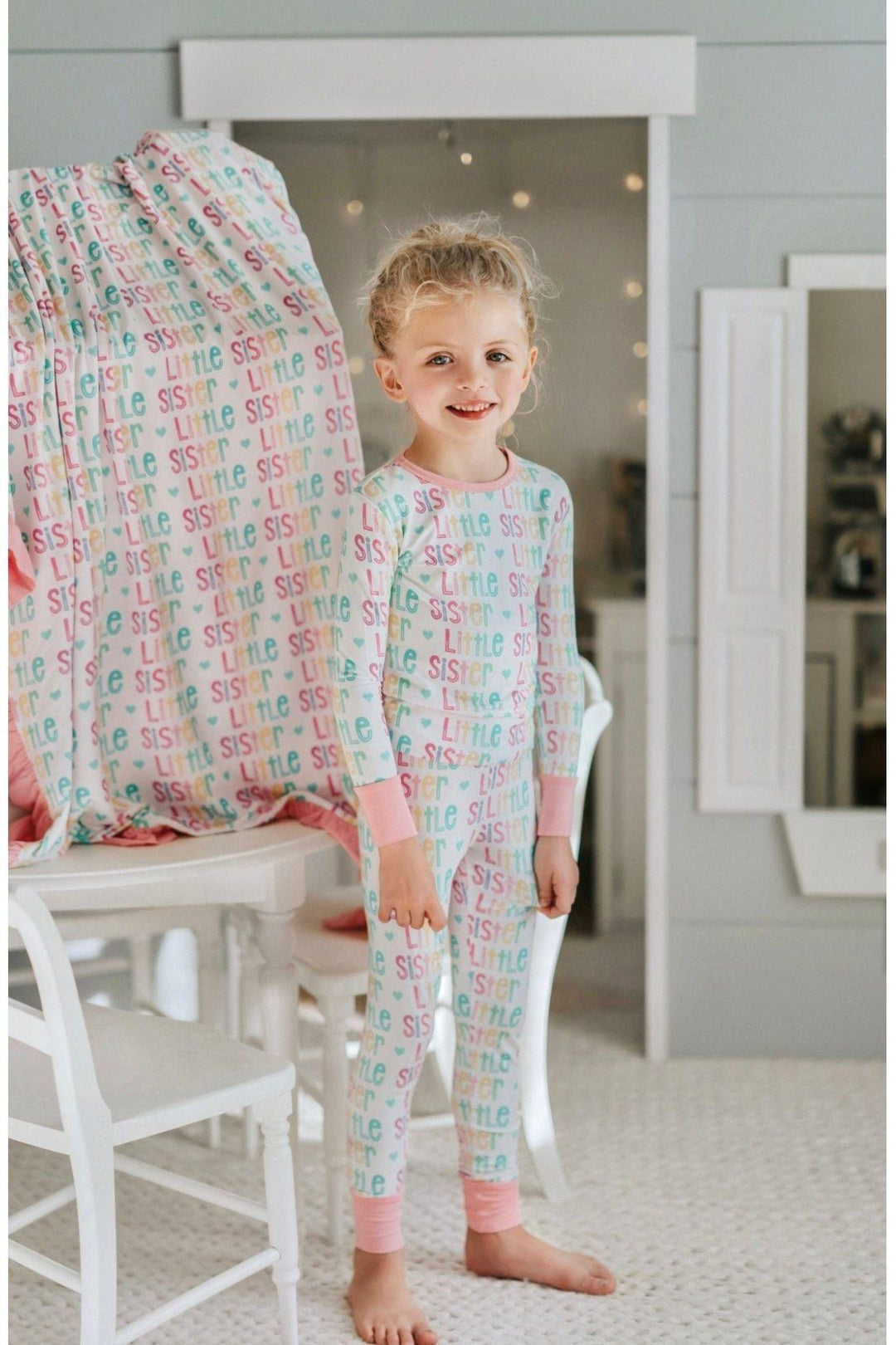 Little Sister Kids' Bamboo Two-Piece Pajama Set