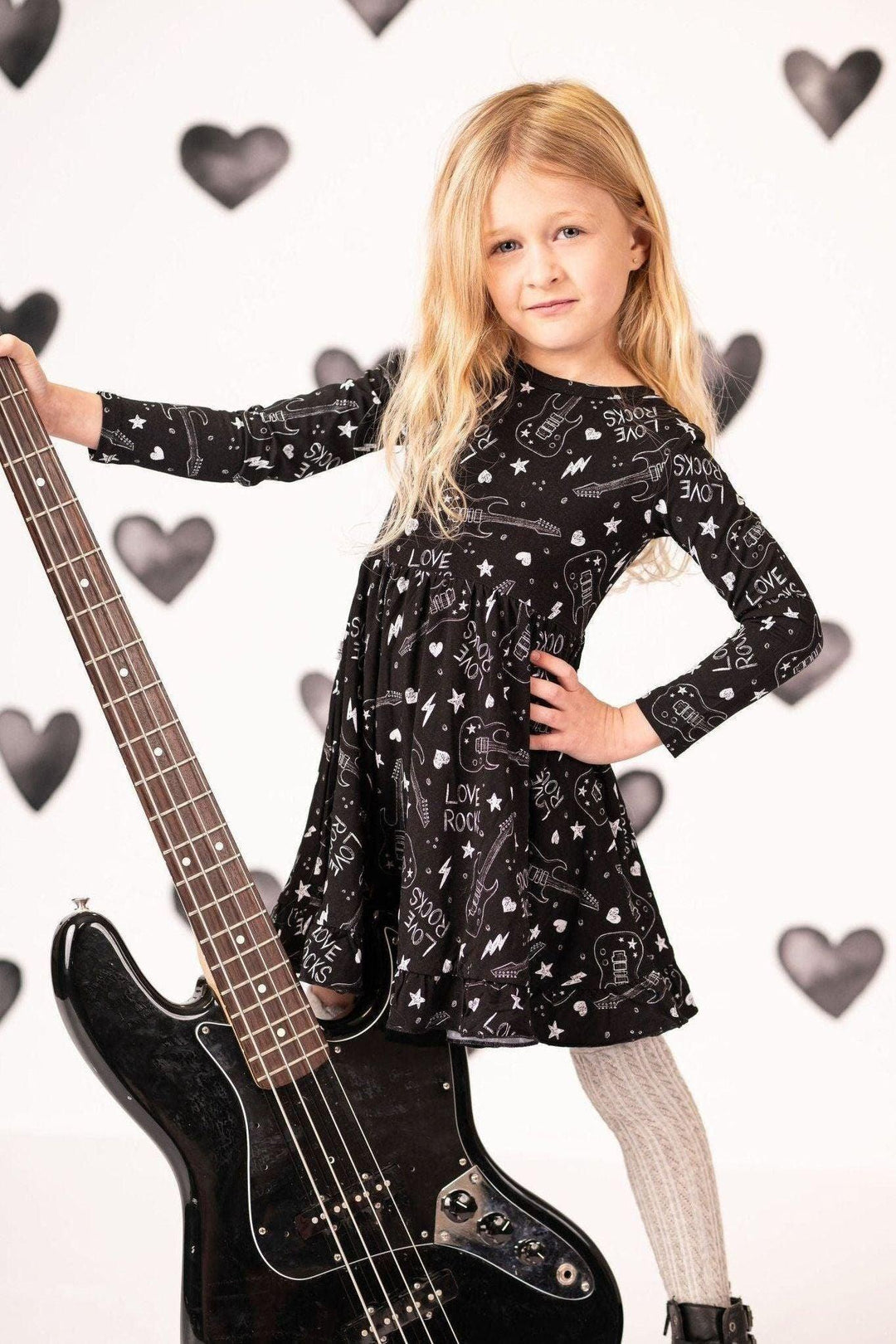 Love Rocks Girls' Bamboo Twirl Dress