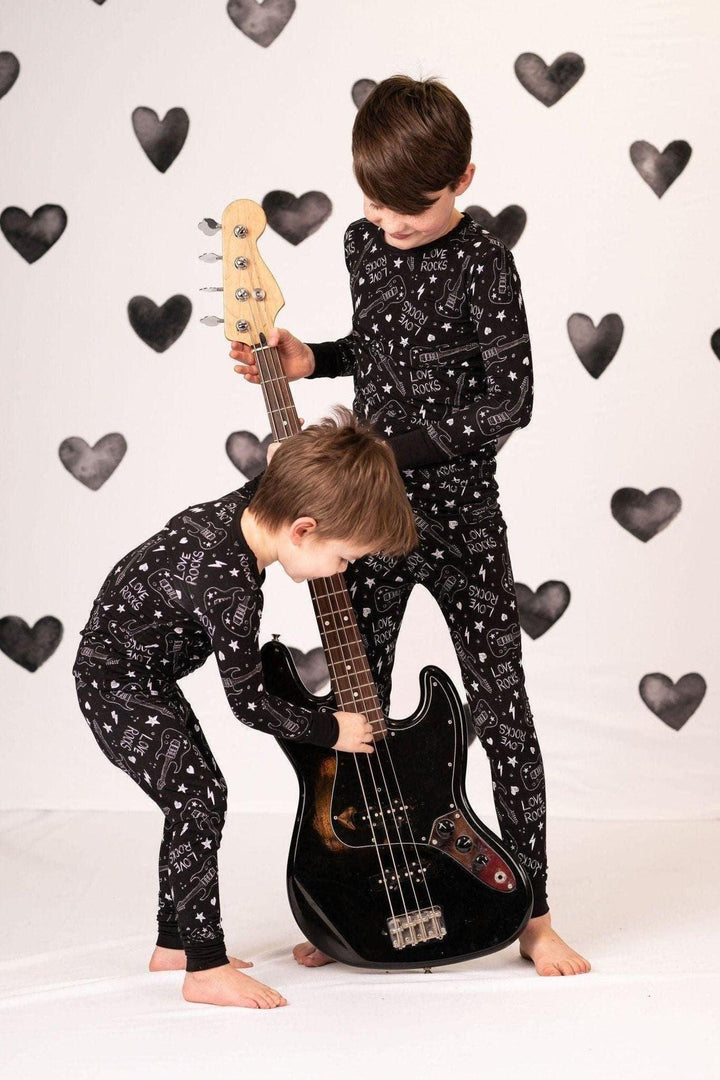 Love Rocks Kids' Bamboo Two-Piece Pajama Set