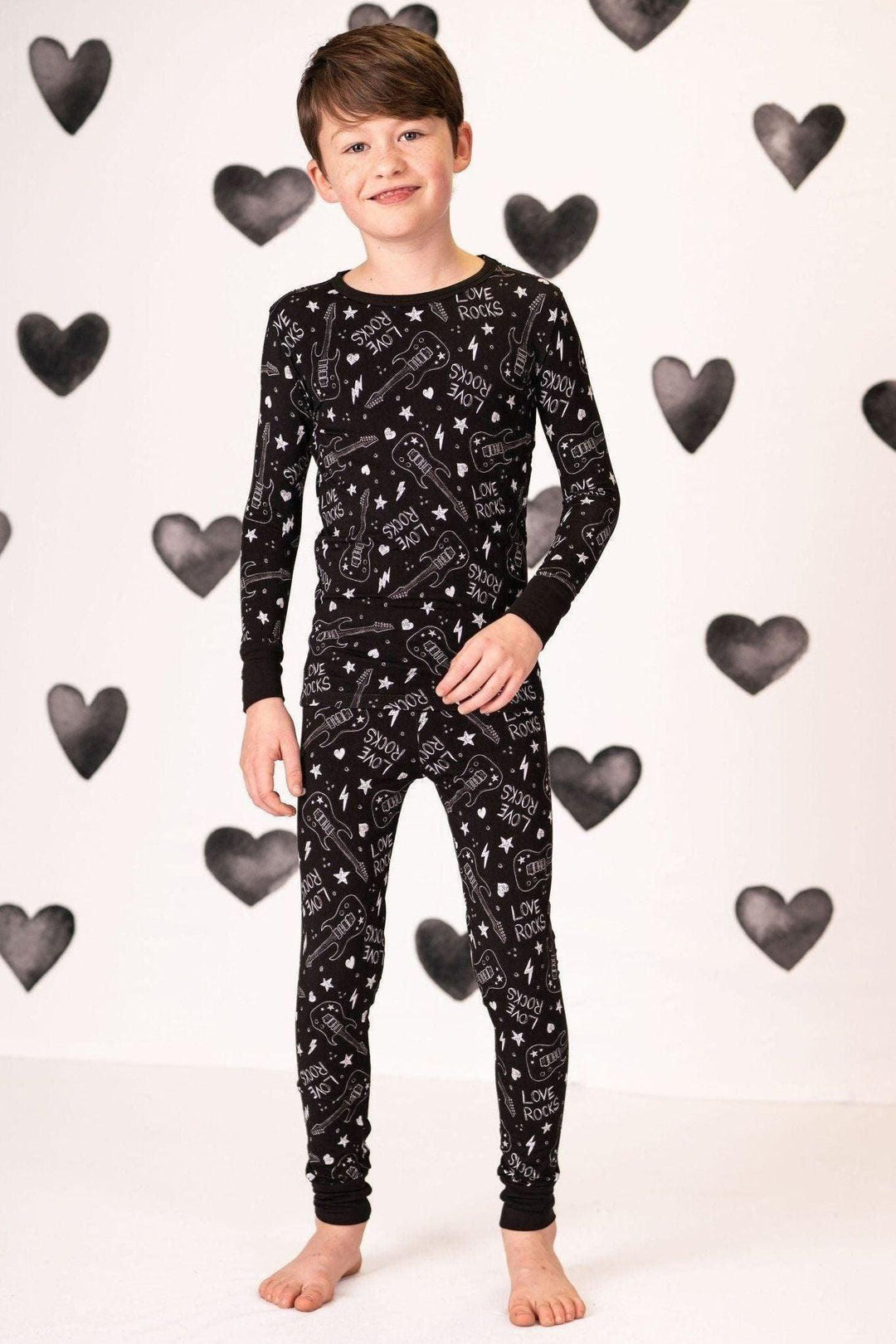 Love Rocks Kids' Bamboo Two-Piece Pajama Set
