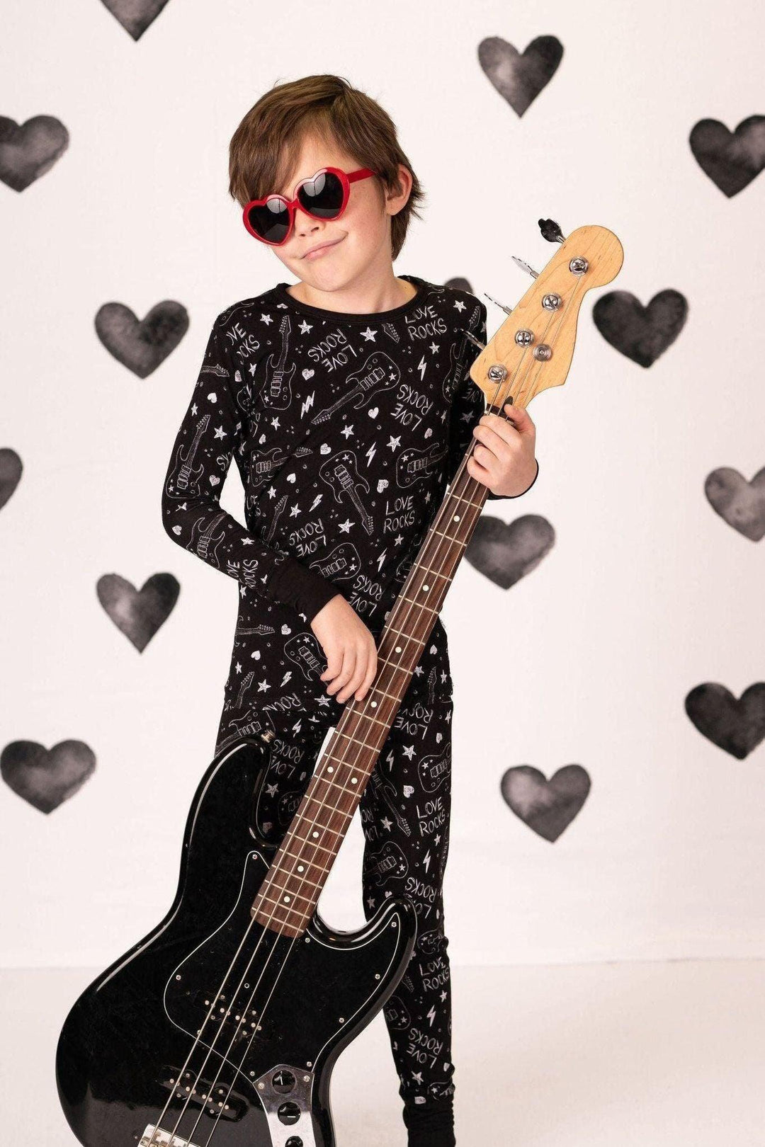 Love Rocks Kids' Bamboo Two-Piece Pajama Set