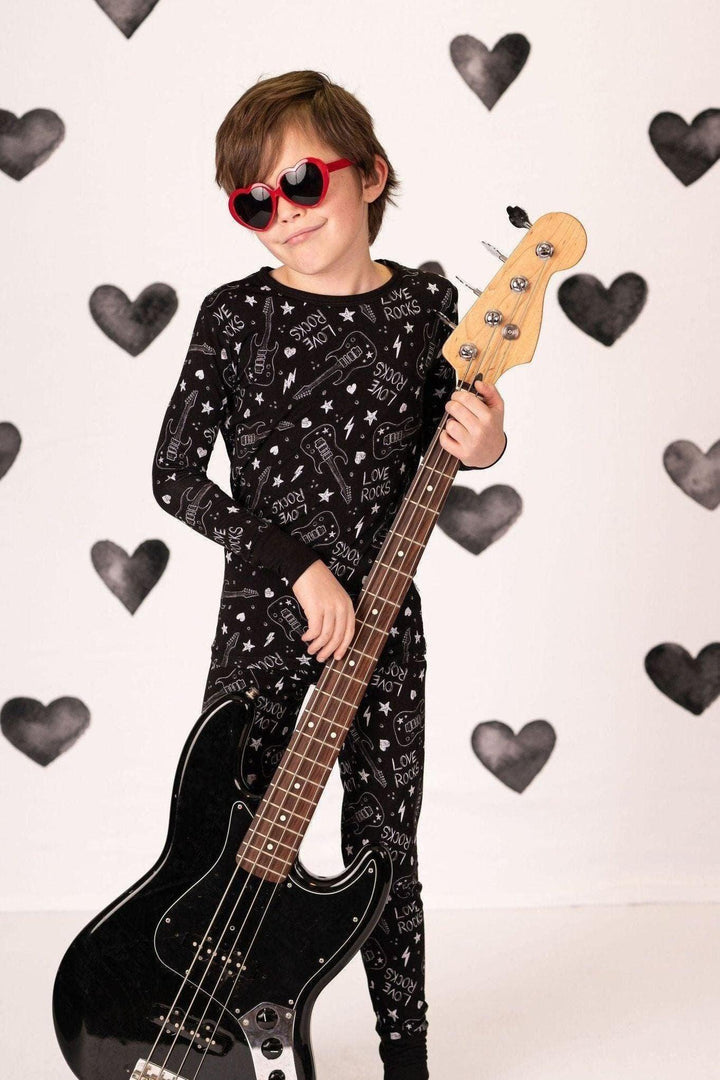 Love Rocks Kids' Bamboo Two-Piece Pajama Set