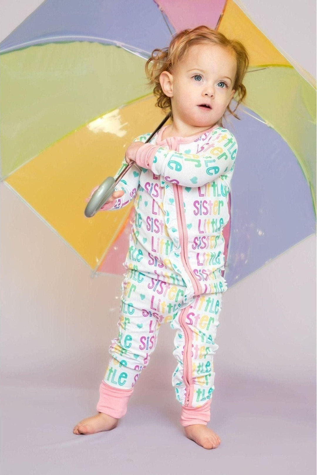 Little Sister Bamboo One-Piece Zipper Pajamas
