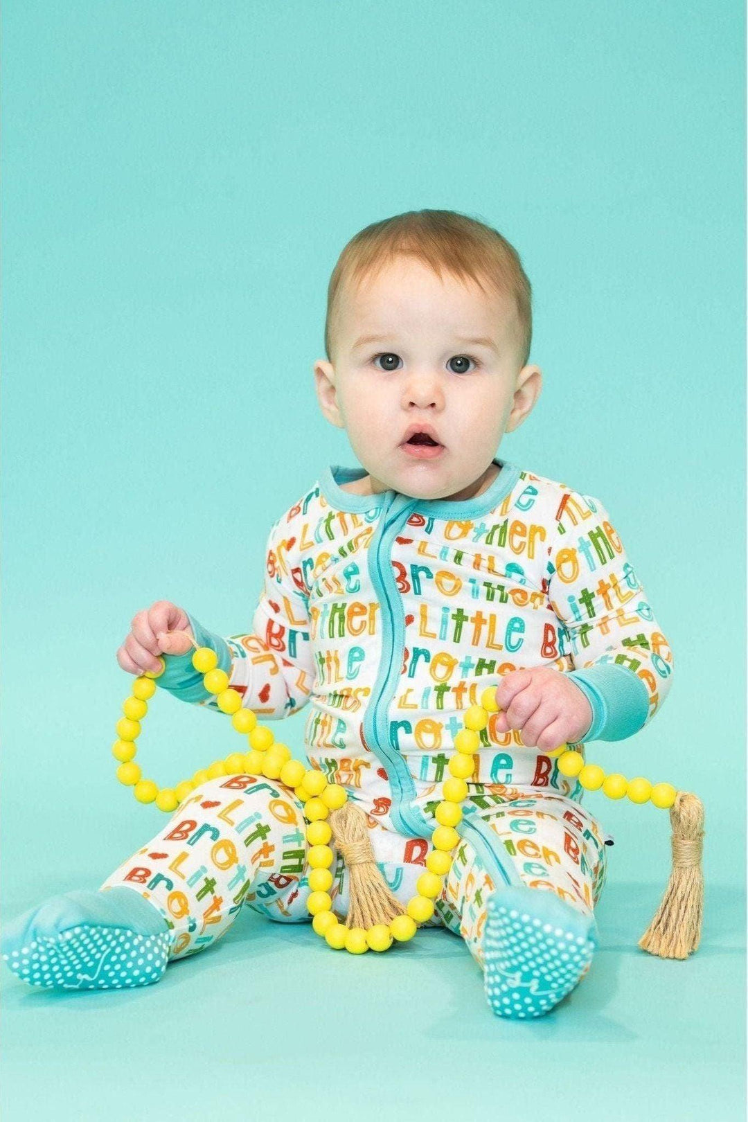 Little Brother One-Piece Zipper Pajamas
