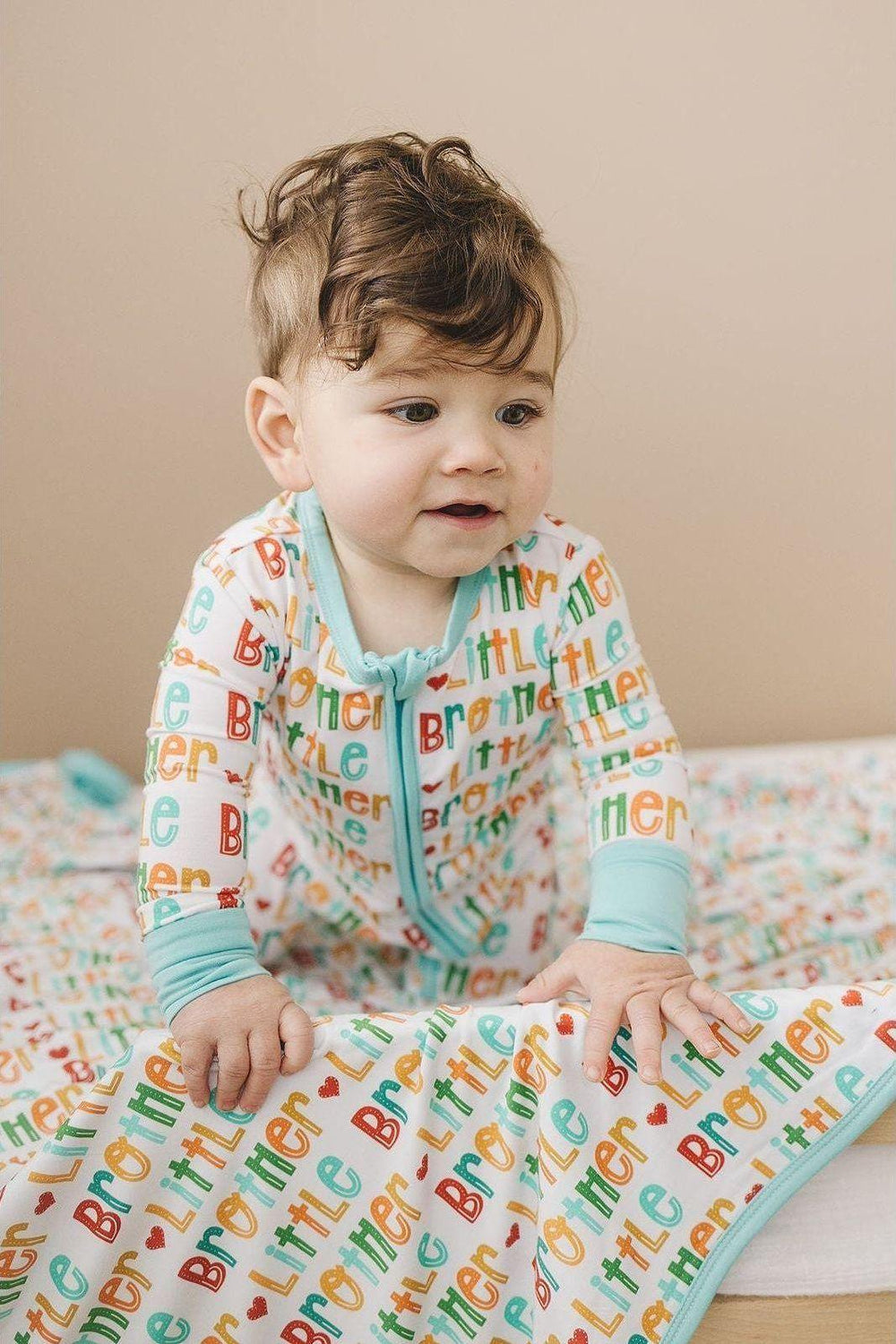 Little Brother One-Piece Zipper Pajamas