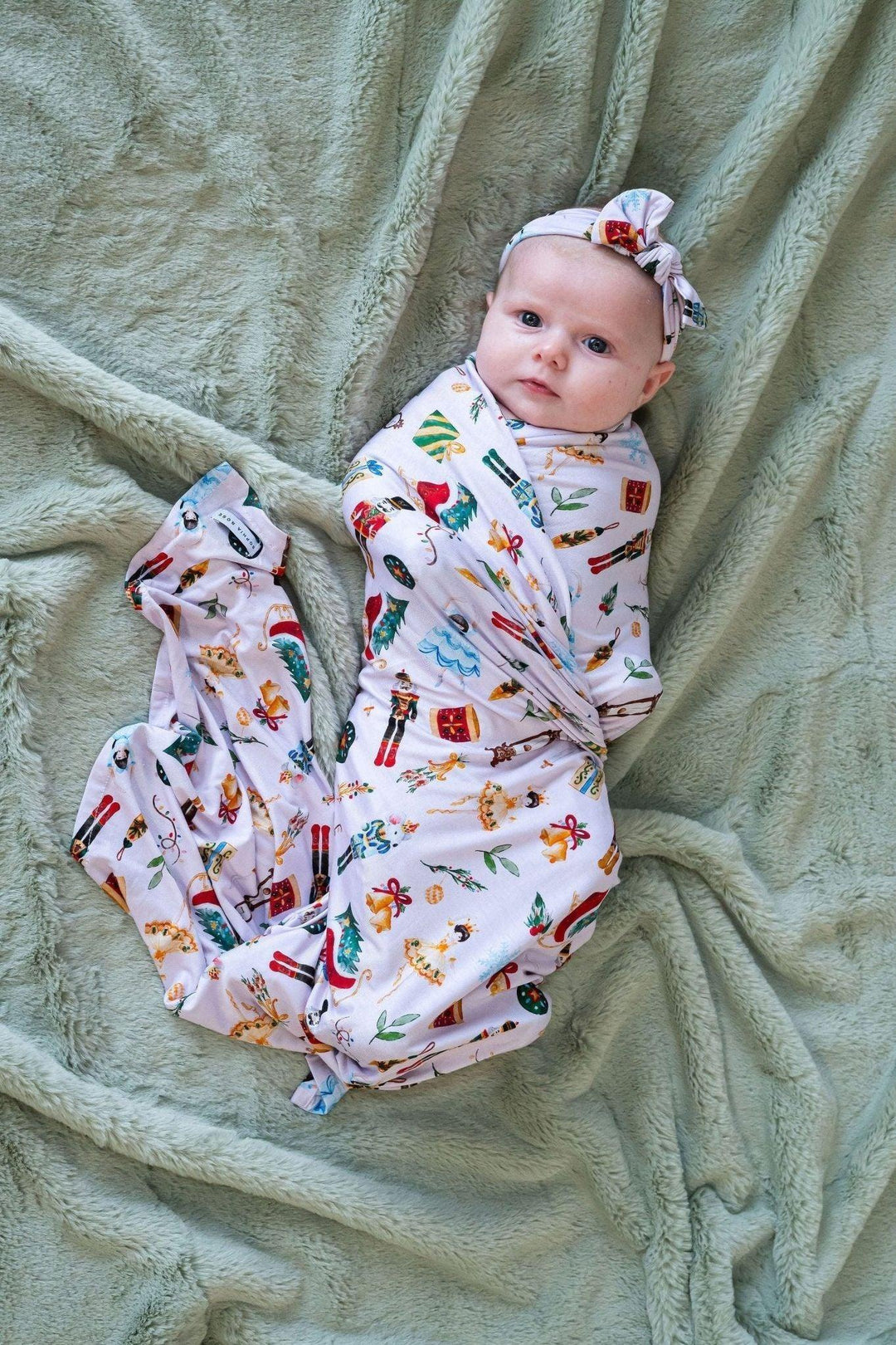 Nutcracker Newborn Bamboo Swaddle Blanket