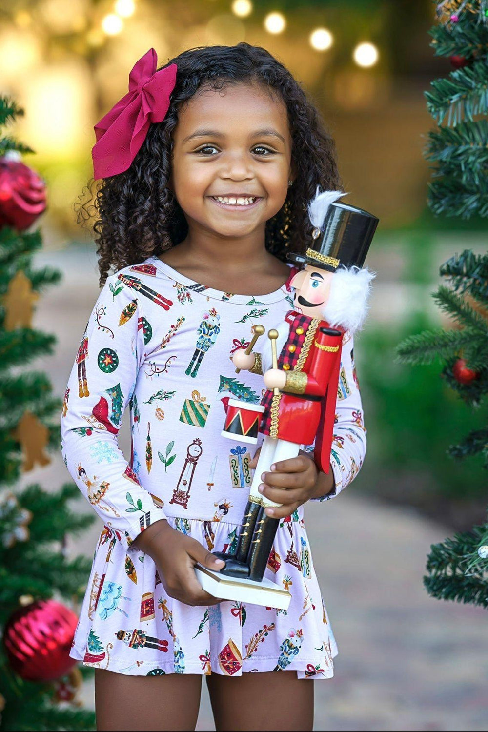 Nutcracker Bamboo Skirted Romper