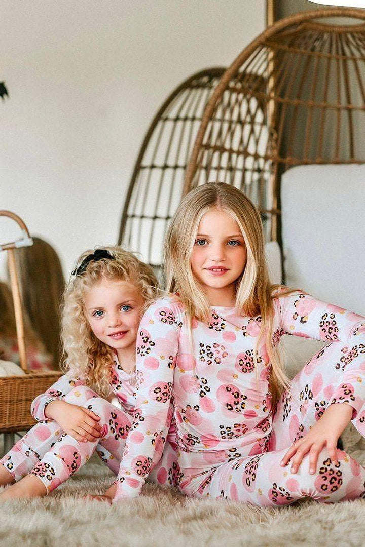 Pink Leopard - Two-Piece Bamboo Pajama Set