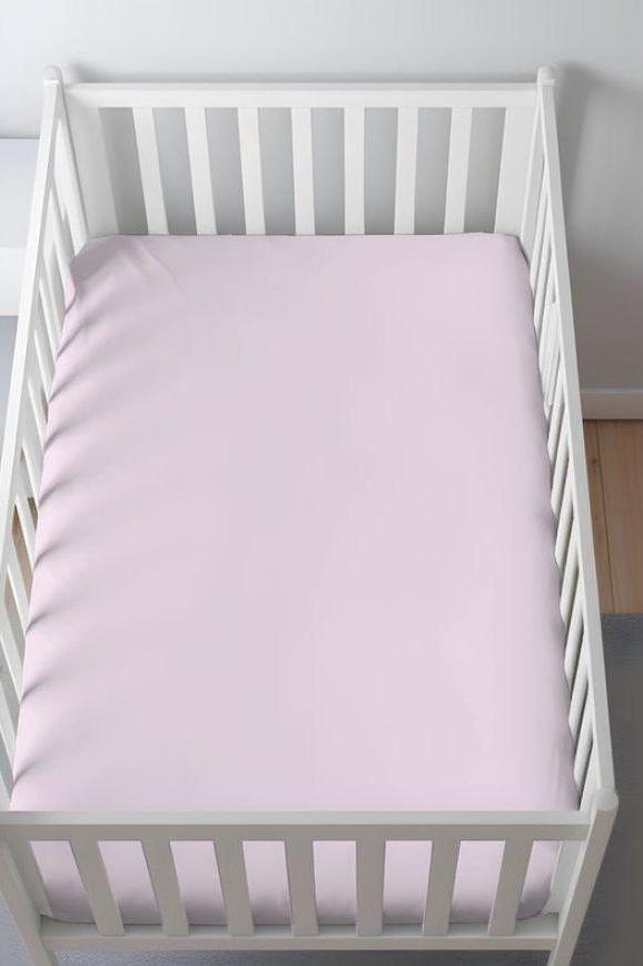 Baby Pink Bamboo Crib Sheet