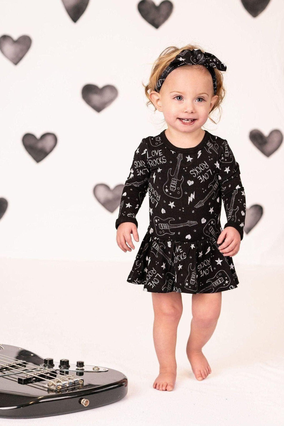 Love Rocks Bamboo Skirted Bodysuit