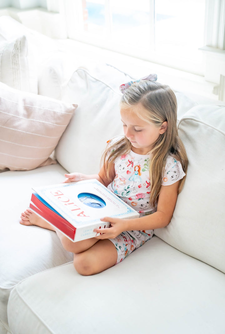 Alice in Wonderland girls short pajama set