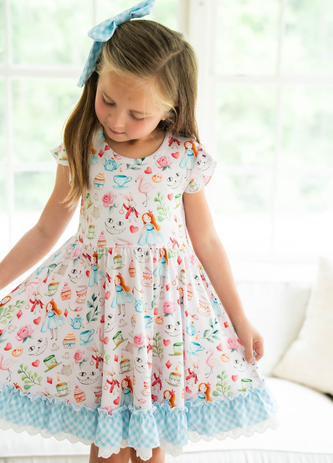 Alice in Wonderland twirl dress
