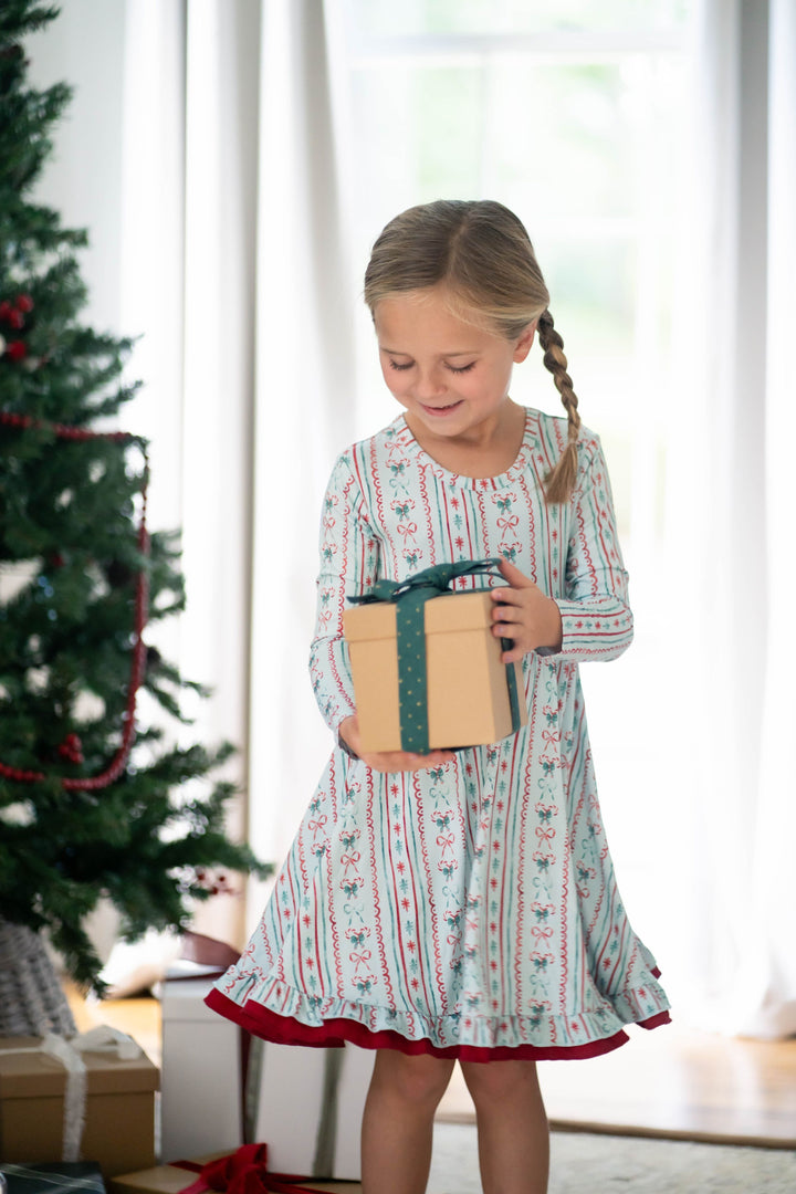 Vintage Christmas - Girls Twirl Dress