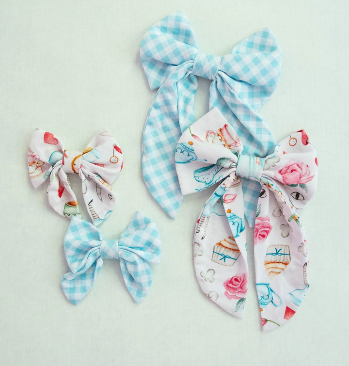 Alice in Wonderland & Gingham Hair Bows