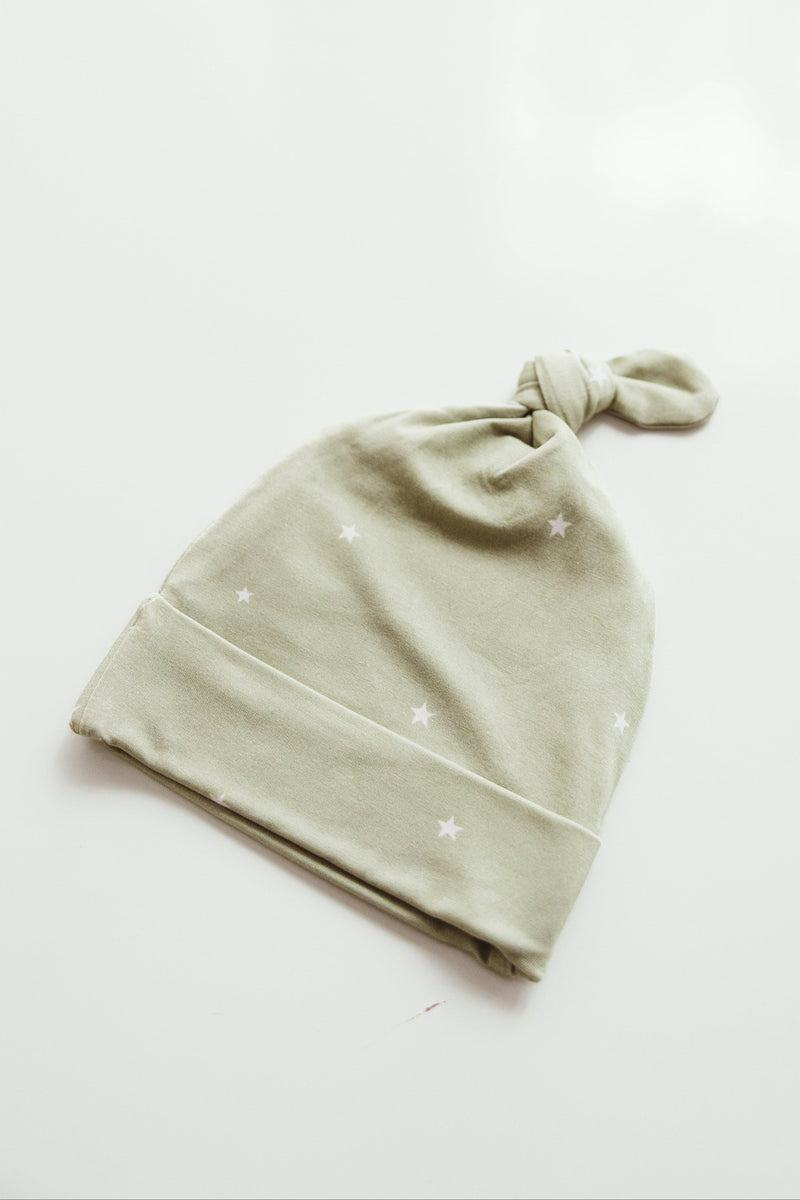 Sage Stars - Bamboo Newborn Hat