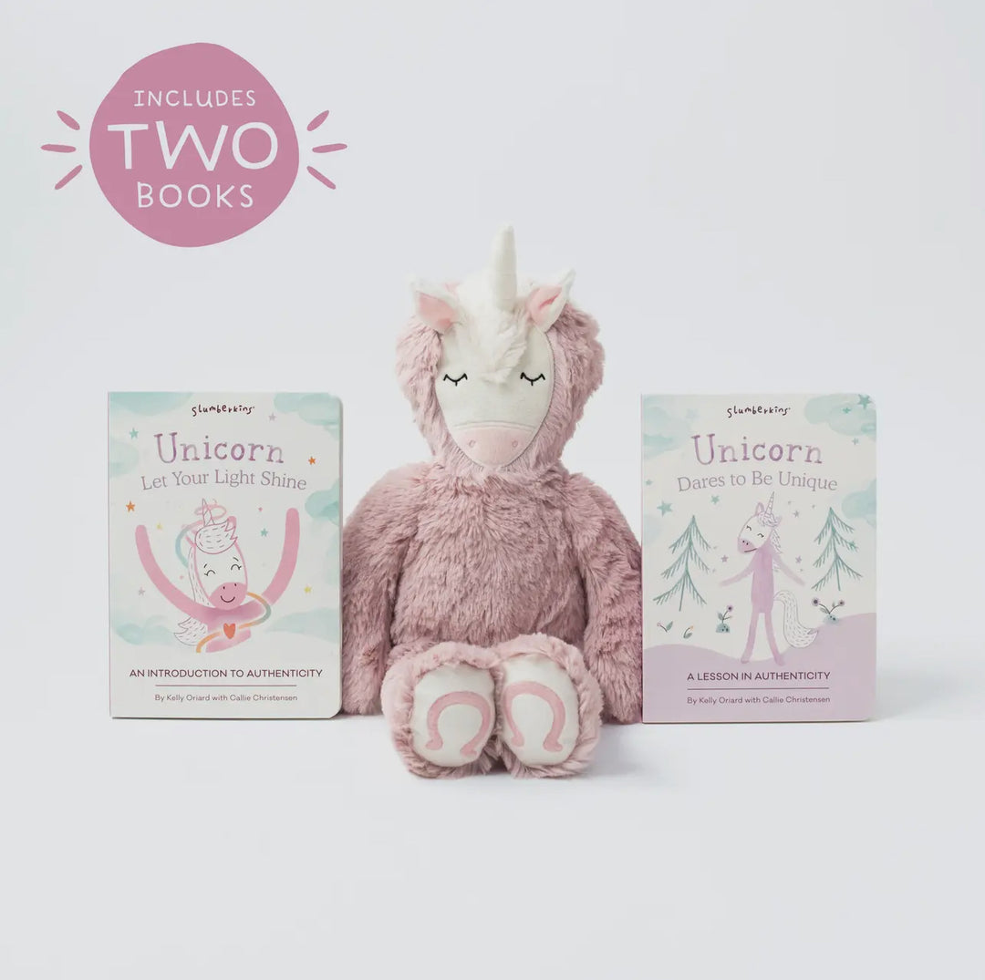 Unicorn's Authenticity Plush Set - with 2 Books!