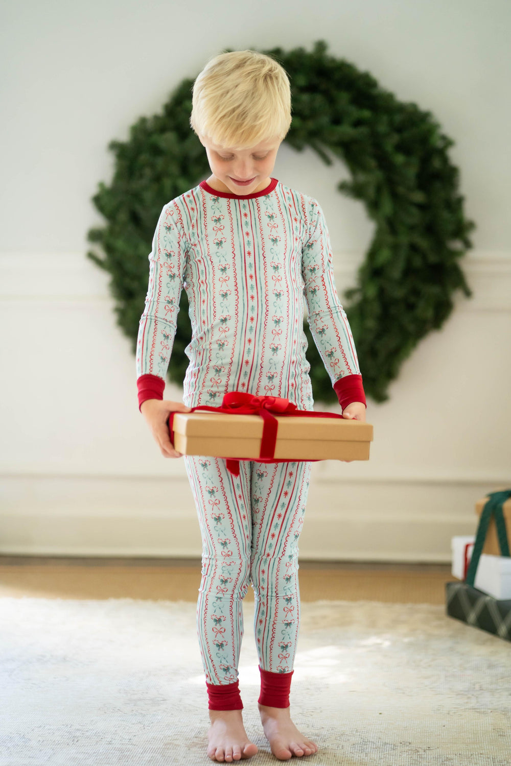 Vintage Christmas Two-Piece Pajama Set