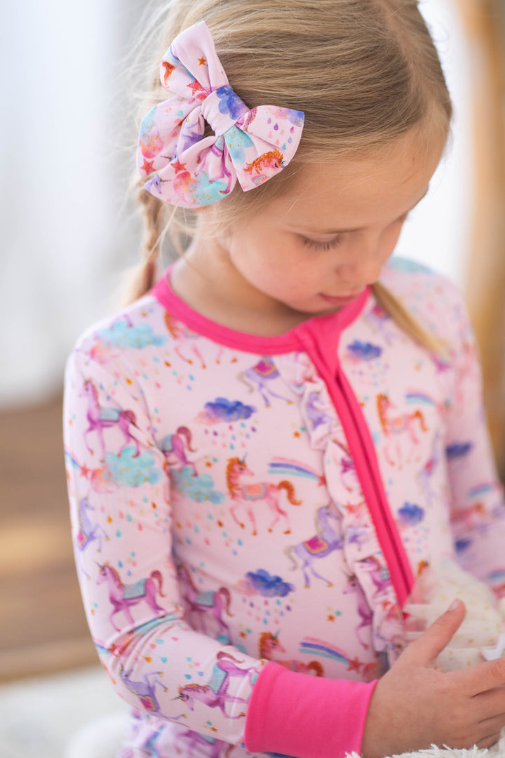 Magical Unicorns - Convertible Zip-Up Pajamas