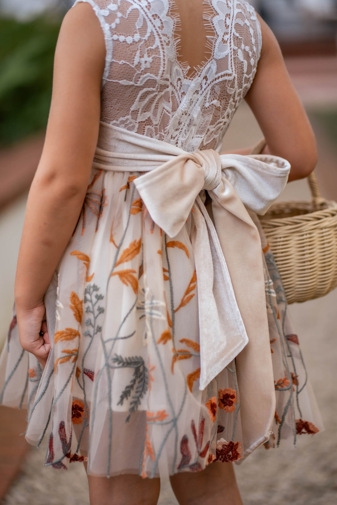 Maribel - Flower Girl Dress – Antique Champagne