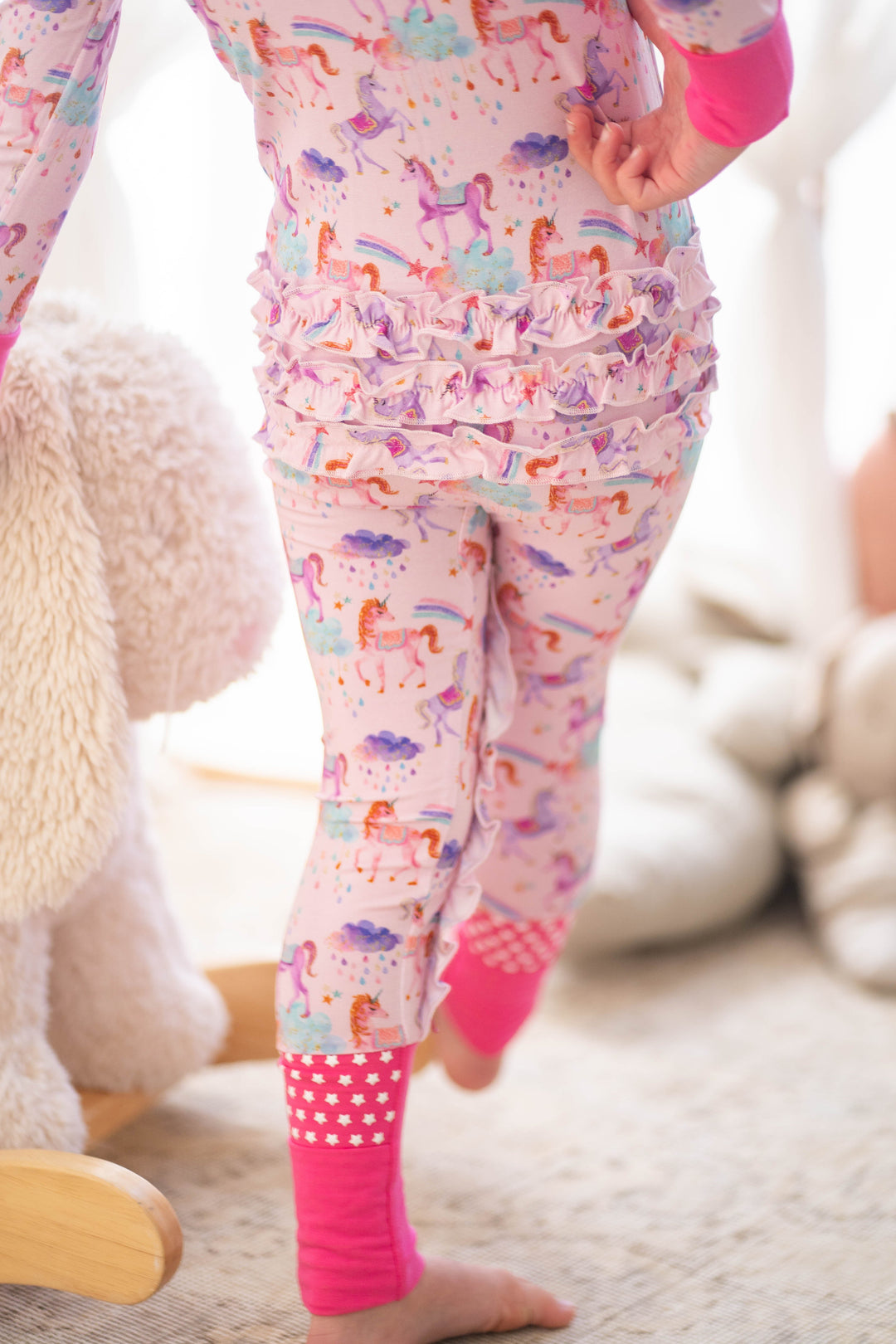 Magical Unicorns - Convertible Zip-Up Pajamas